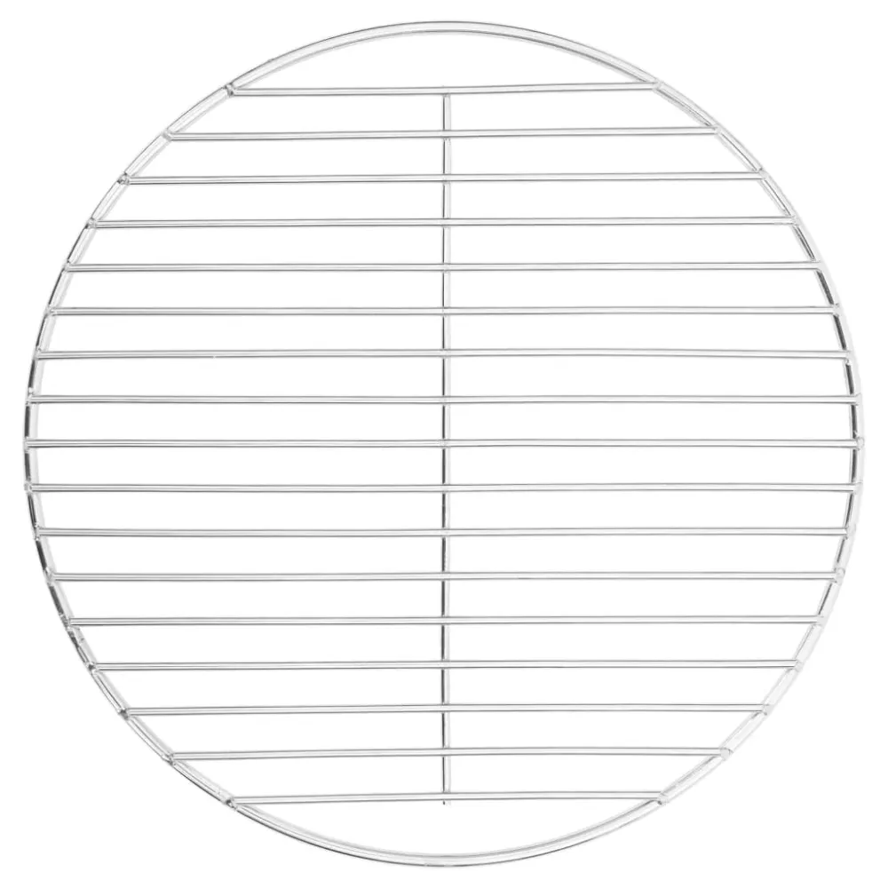 Barbecuerooster rond Ø34,5 cm 304 roestvrij staal vidaXL