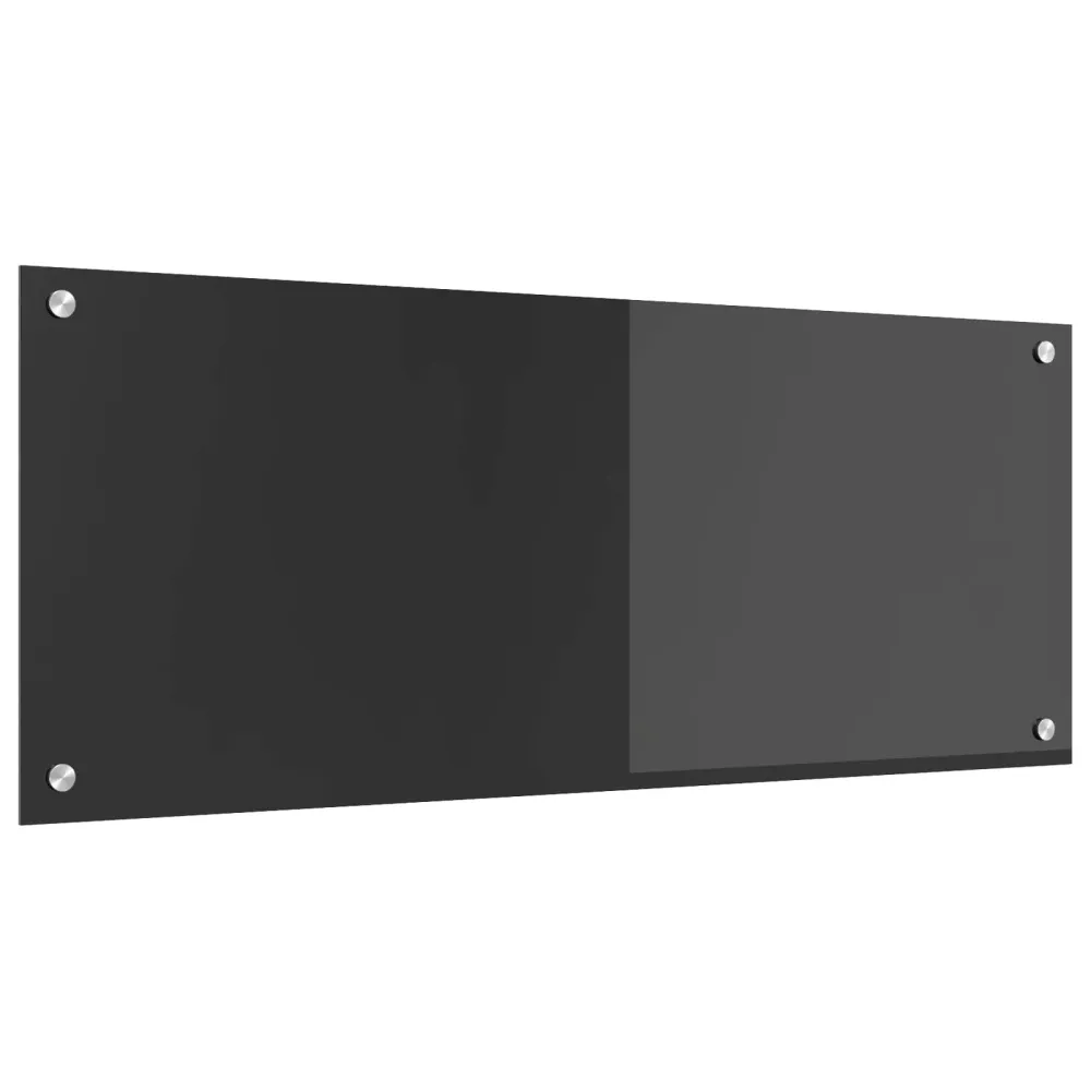 Keukenachterwand Donkergrijs 100 x 40 cm gehard glas vidaXL