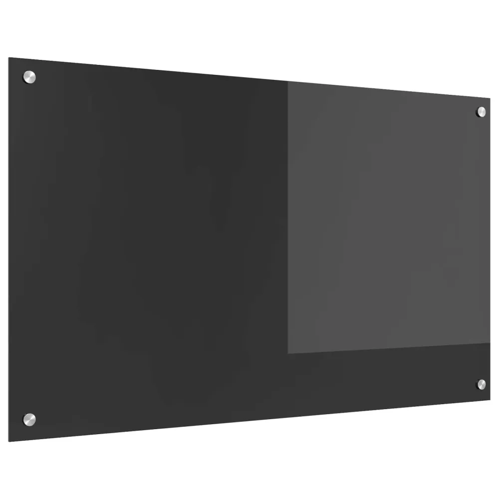 Keukenachterwand Donkergrijs 100 x 60 cm gehard glas vidaXL