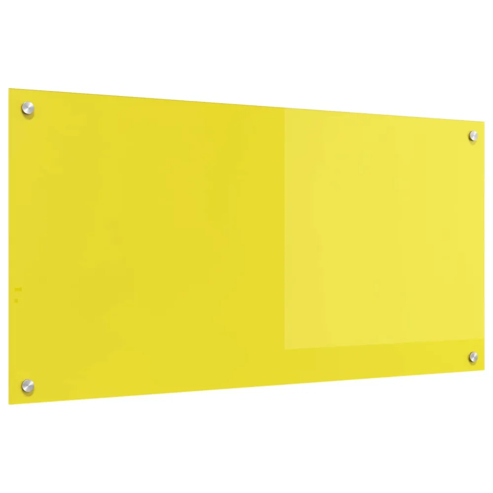 Keukenachterwand Geel 100 x 50 cm gehard glas vidaXL