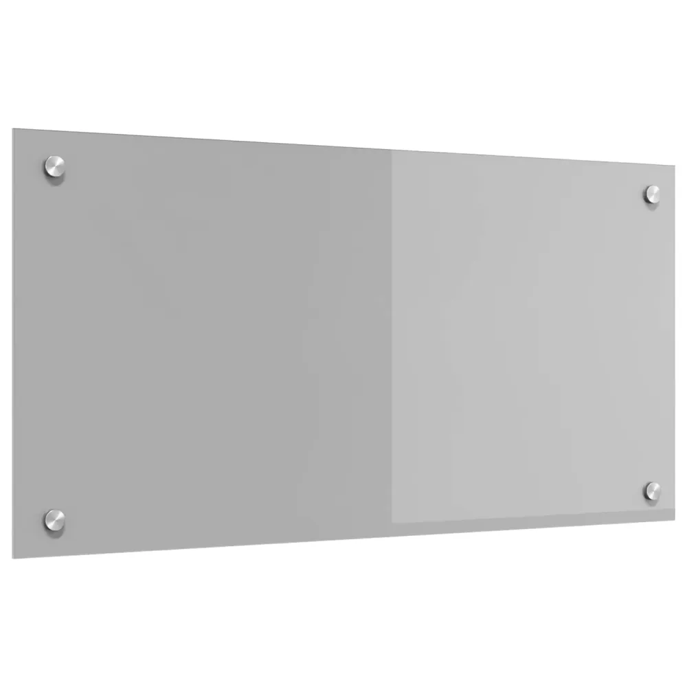 Keukenachterwand Lichtgrijs 80 x 40 cm gehard glas vidaXL
