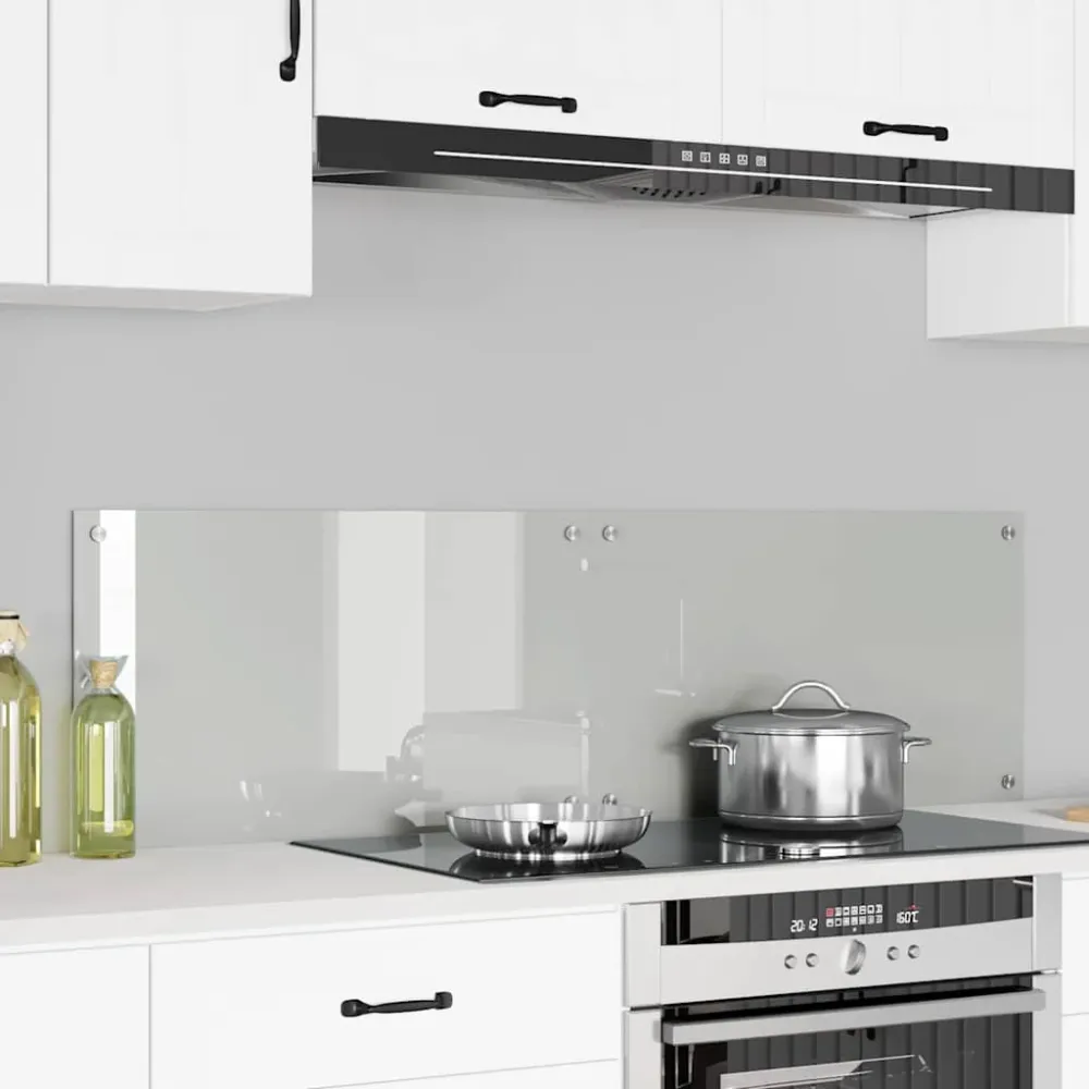 Keukenachterwand 2 pcs Doorzichtig 70 x 40 cm gehard glas vidaXL