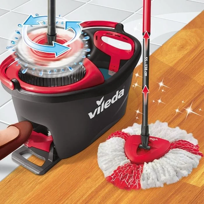 Vileda easy wring & clean mop systeem +2 extra vervangmoppen
