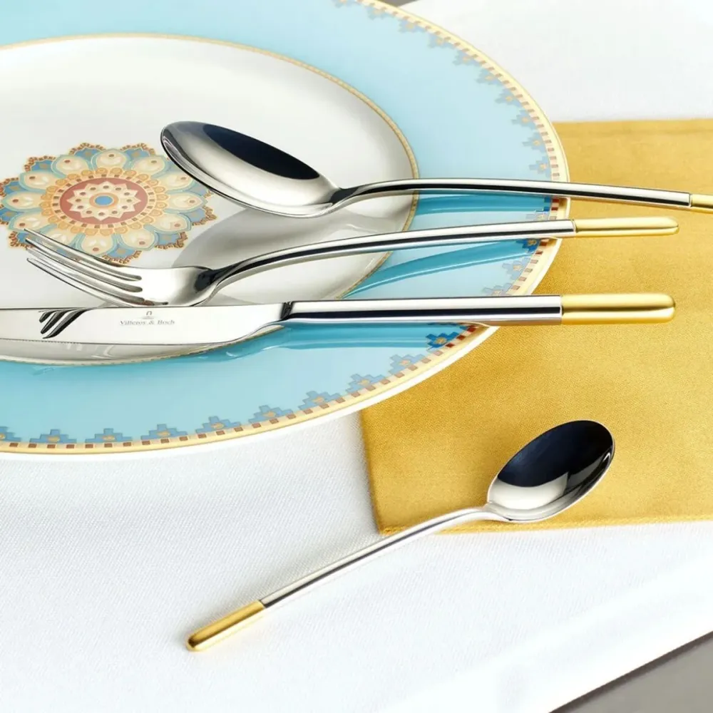Villeroy & Boch Bestekset Ella - 113-delig / 12 personen - Verguld