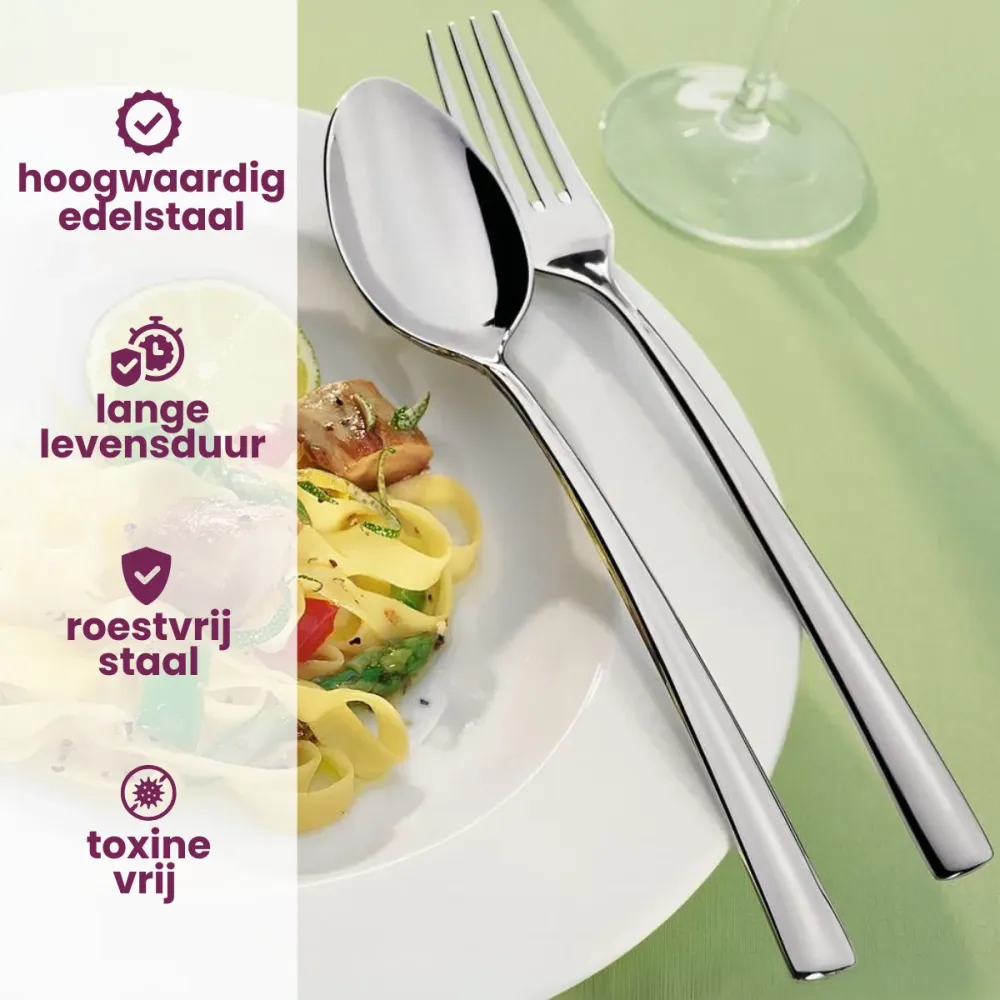 Villeroy & Boch Bestekset Piemont - 18/10 RVS - 24 delig / 6 personen