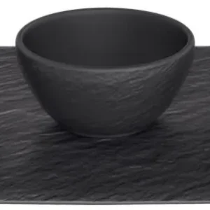 Villeroy & Boch Dipschaaltjes Set Manufacture Rock - Zwart - 4-delig