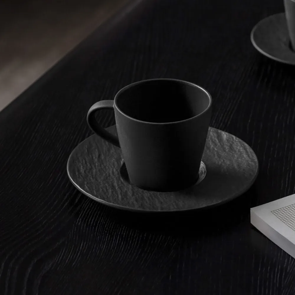 Villeroy & Boch Koffieschotel Manufacture Rock - Zwart - ø 15.5 cm