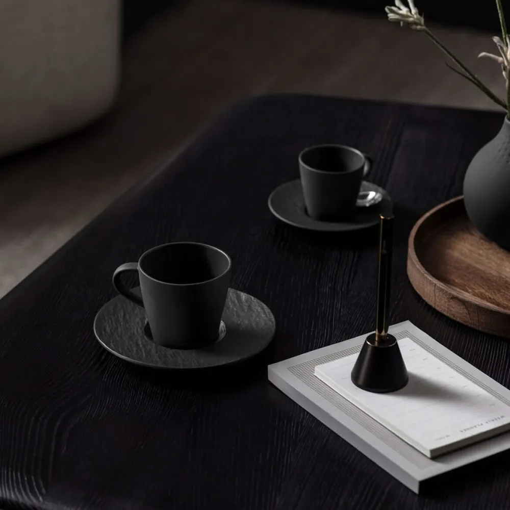 Villeroy & Boch Koffieschotel Manufacture Rock - Zwart - ø 15.5 cm