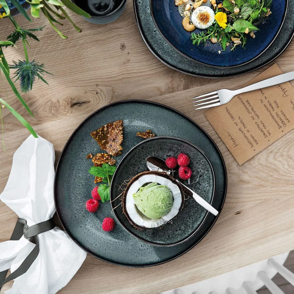 Villeroy & Boch Ontbijtbord / Dessertbord Lave - ø 23 cm - Grijs