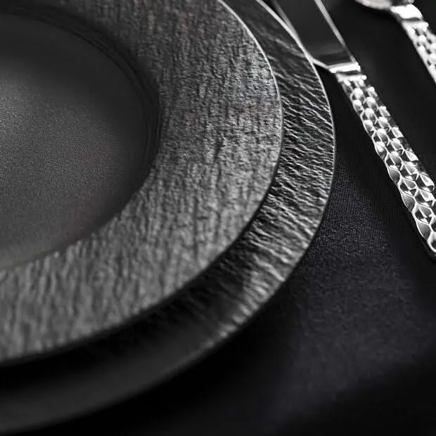 Villeroy & Boch Ontbijtbord / Dessertbord Manufacture Rock - Zwart - ø 22 cm