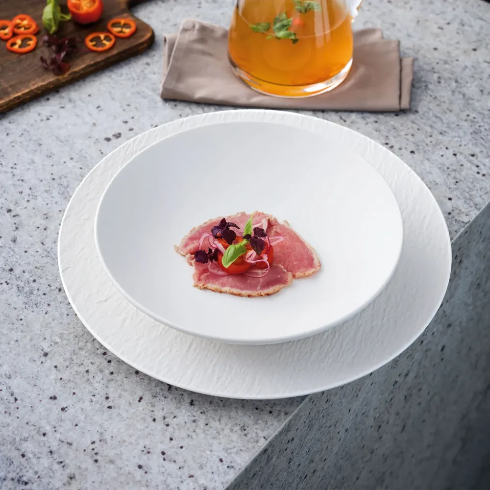 Villeroy & Boch Pizzabord / Onderbord Manufacture Rock - Wit - ø 31.5 cm