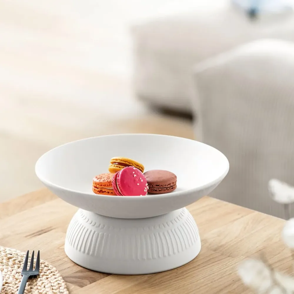 Villeroy & Boch Serveerschaal Manufacture Rock - Wit - ø 23.5 cm