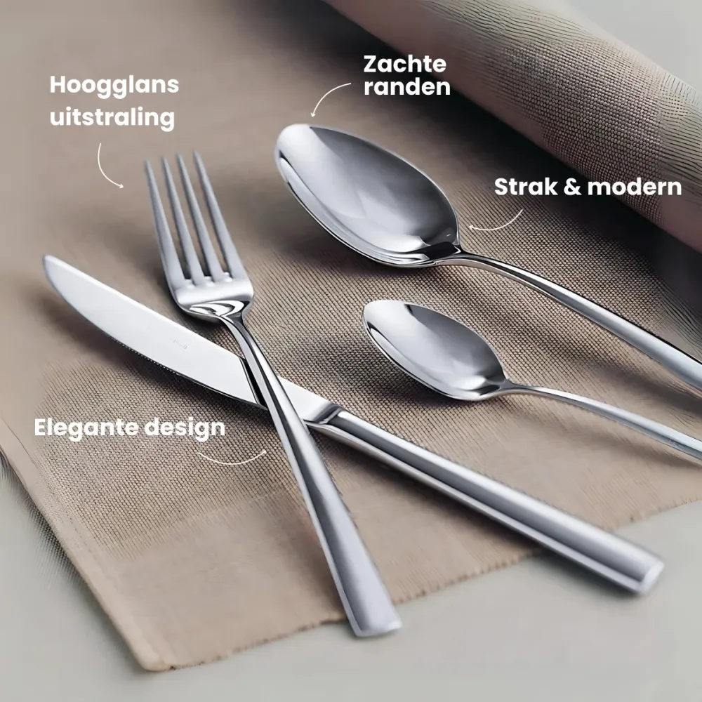 Villeroy & Boch Steakset Piemont - 18/10 RVS - 12-delig