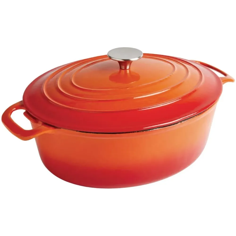 Vogue oranje ovale braadpan 5ltr - VOGUE