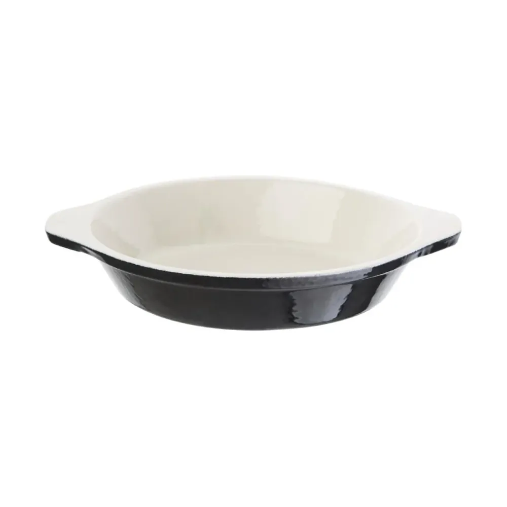 Vogue ronde gratineerschaal zwart 0 - VOGUE