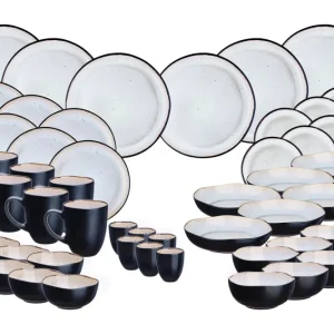 Volledige servies IRIS - 48 stuks - Ivoorwit
