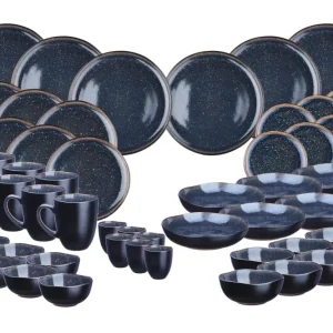 Volledige servies IRIS - 48 stuks - Nachtblauw