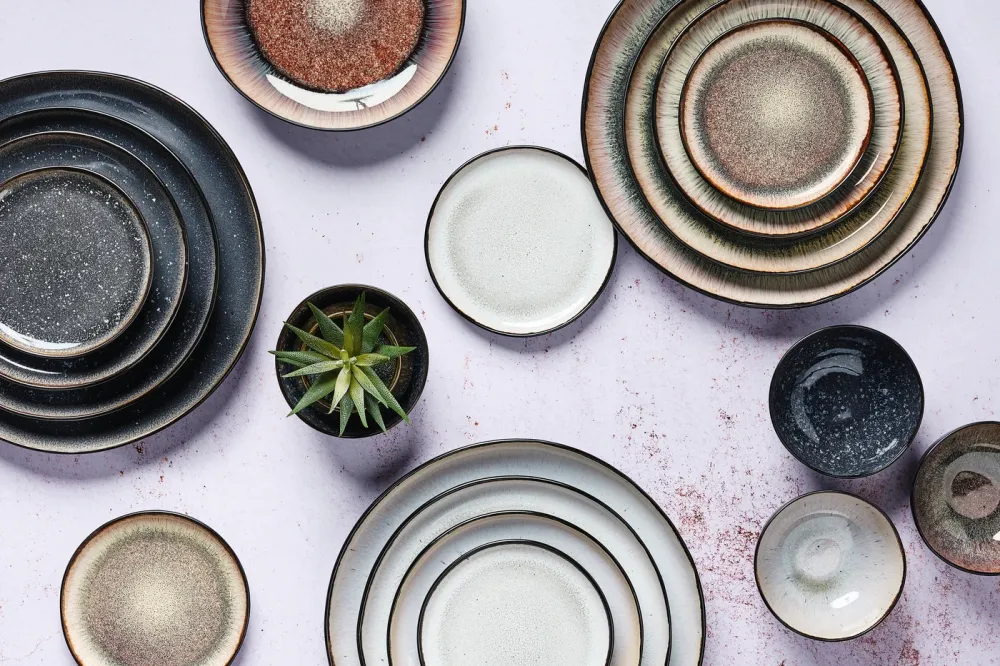 Volledige servies IRIS - 48 stuks - Nachtblauw