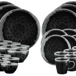 Volledige servies MOON - 30 stuks - Encre