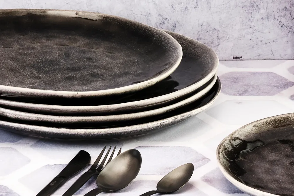 Volledige servies MOON - 30 stuks - Encre