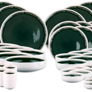Volledige servies OXYGEN - 42 stuks - Grijs kleur