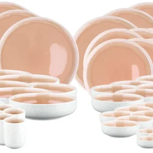 Volledige servies OXYGEN - 42 stuks - Powder pink