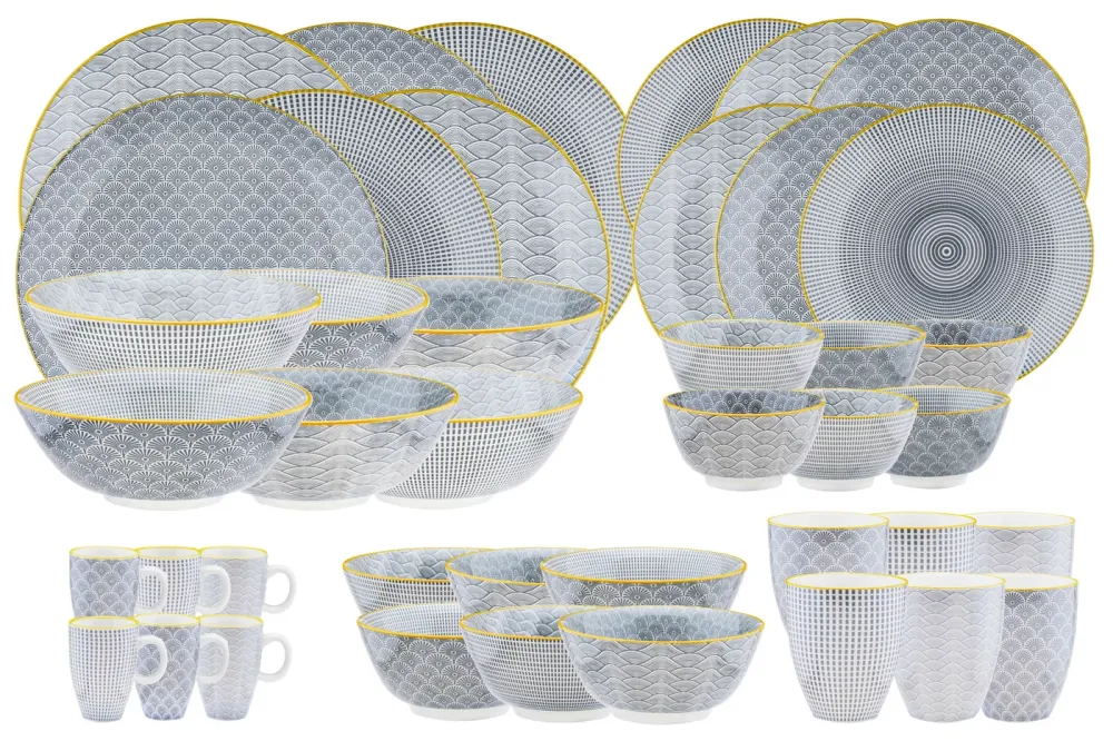 Volledige servies - 42 stuks - Eclipse