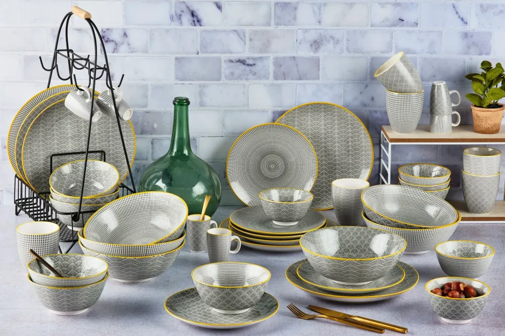Volledige servies - 42 stuks - Eclipse