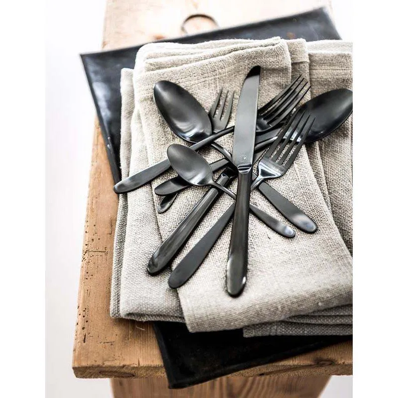 Set/18 Cutlery Matt Black vtwonen