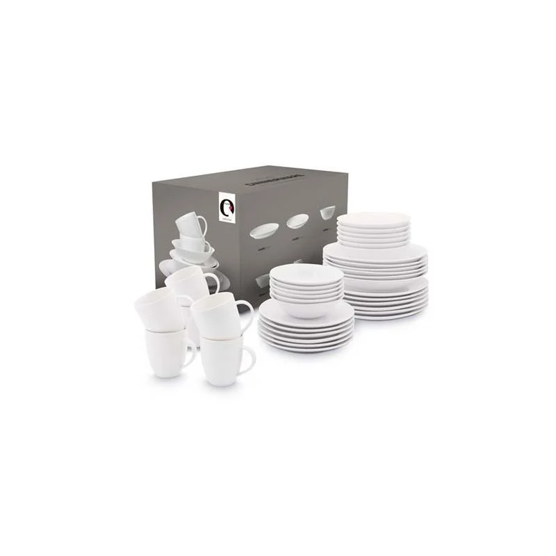 Set/36 Dinnerware Raw White vtwonen
