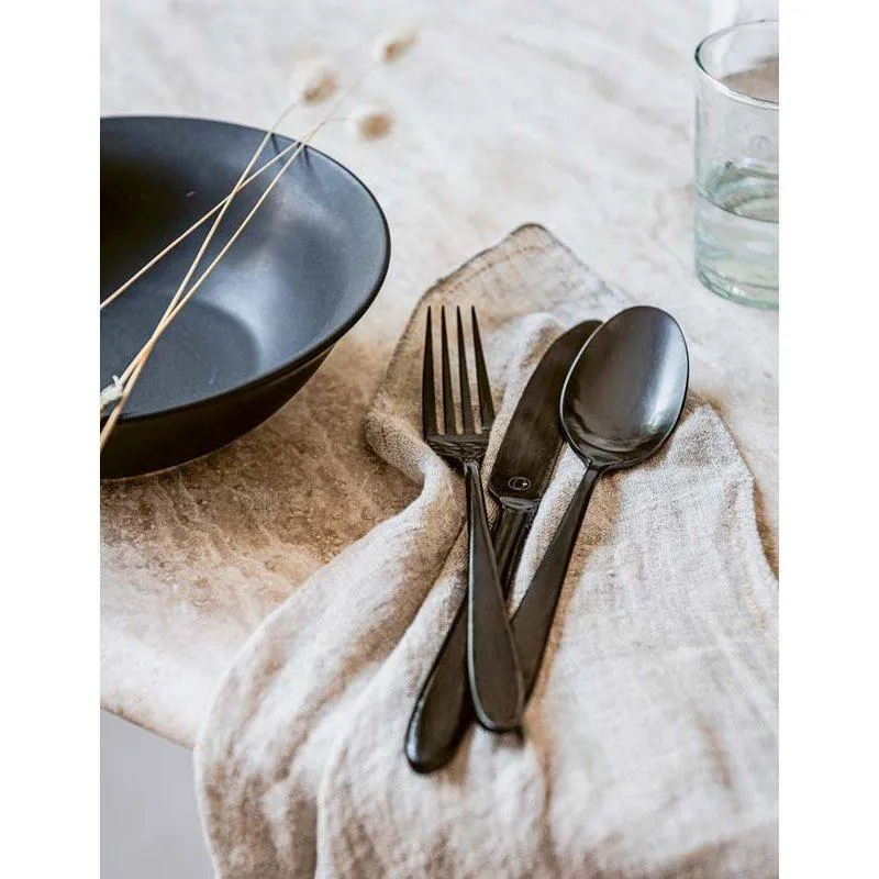 Set/6 Tea Spoons Matt Black vtwonen