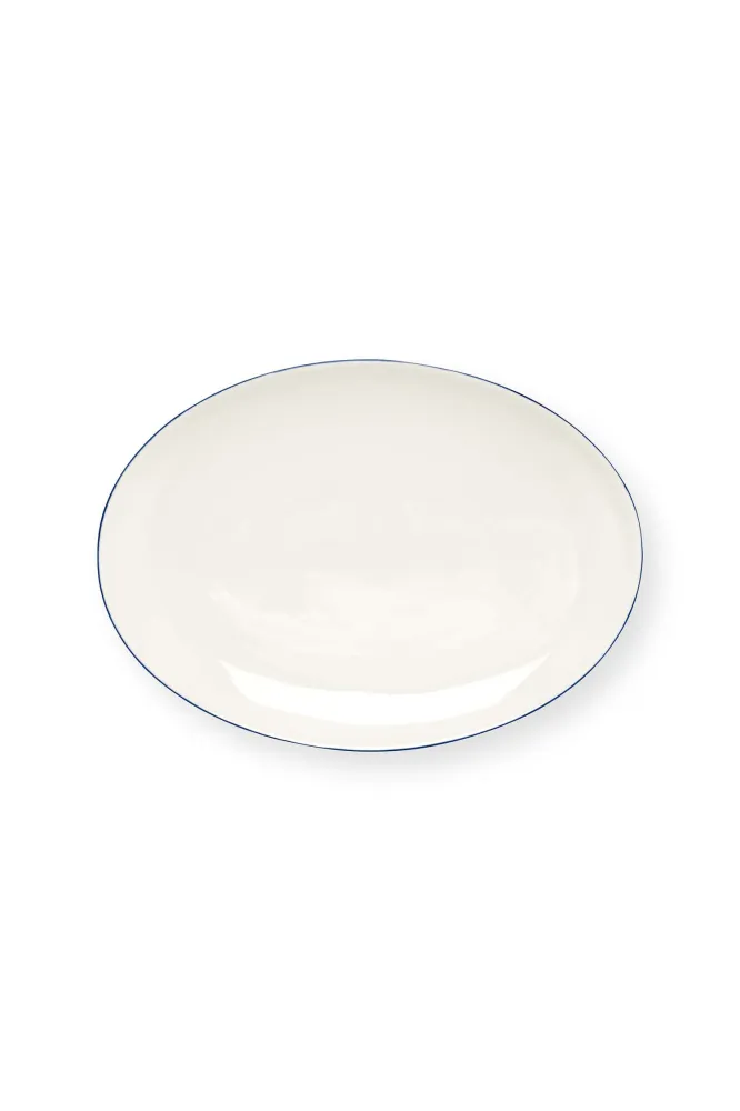 vtwonen Bord - Line - Wit - 30cm