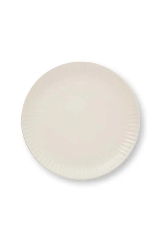 vtwonen Borden - Keramiek - Gebroken wit - 24cm - Set van 2