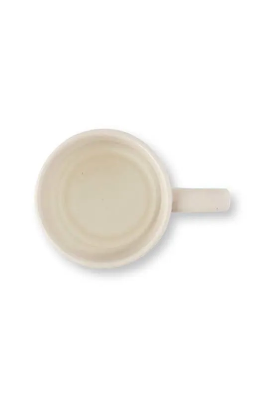 vtwonen Mokken - Keramiek - Gebroken wit - 300ml - Set van 4