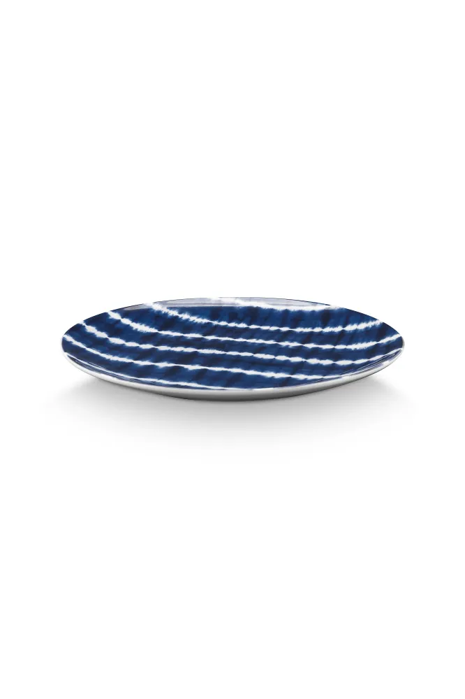 vtwonen - Onderbord - Blauw, Wit - Porselein - 30cm