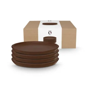 vtwonen - Ontbijtborden - Bruin - Keramiek - 17cm - Serviesset van 4