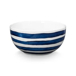 vtwonen painted kom - blauw, wit - 20.5cm