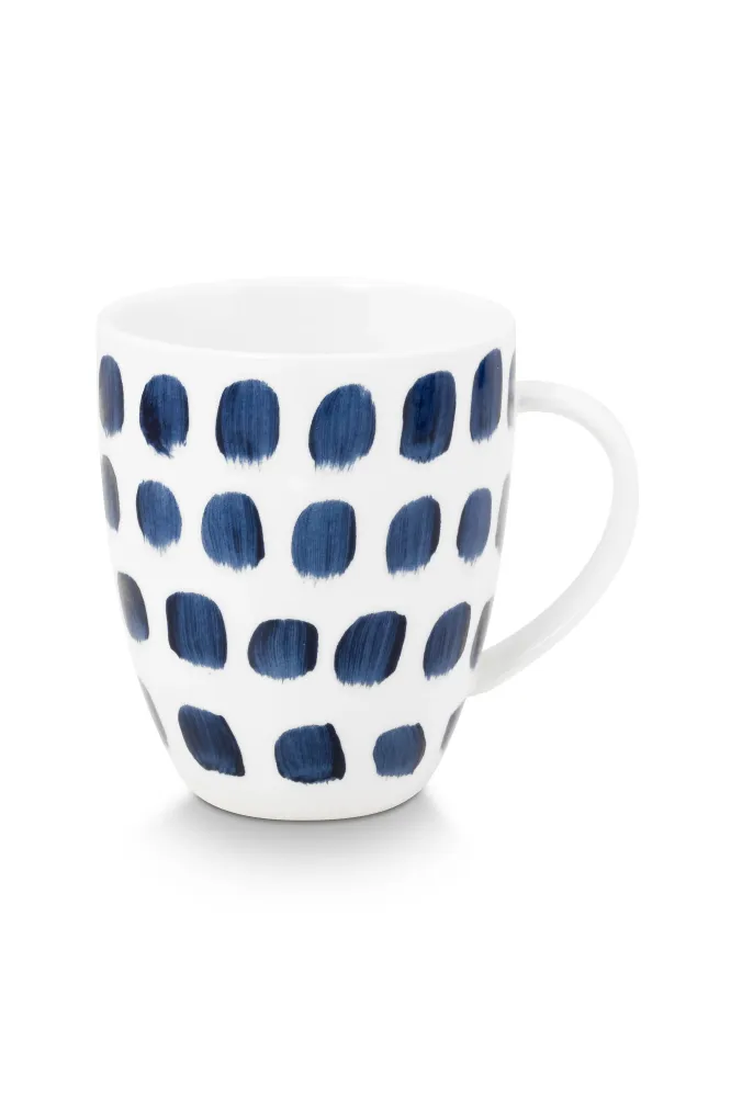 vtwonen - Painted Mok met oor - Serviesset van 4 - 275ml