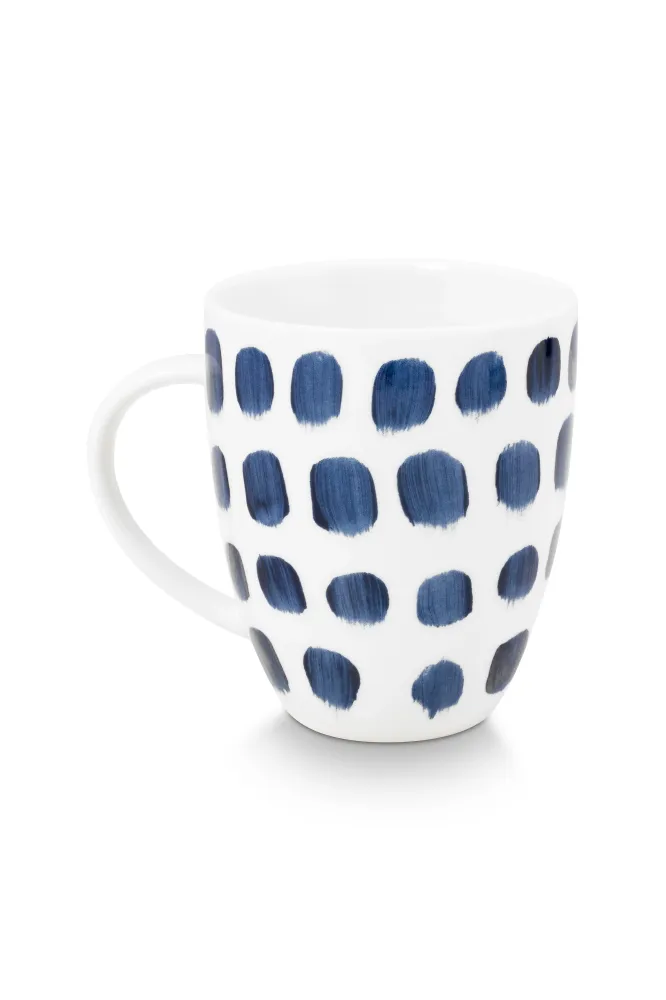 vtwonen - Painted Mok met oor - Serviesset van 4 - 275ml