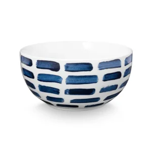 vtwonen - Painted Slakom - Blauw, Wit - Porselein - 23.5cm