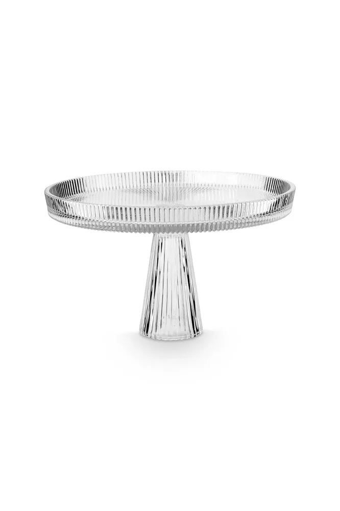 vtwonen Taartplateau - Glas - Transparant - 29.6x18cm