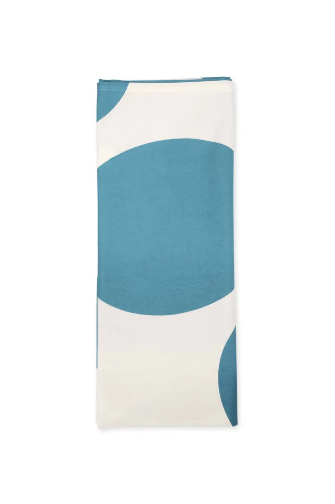 vtwonen - Tafelkleed - Stippen - Katoen - Lichtblauw - 150x250cm