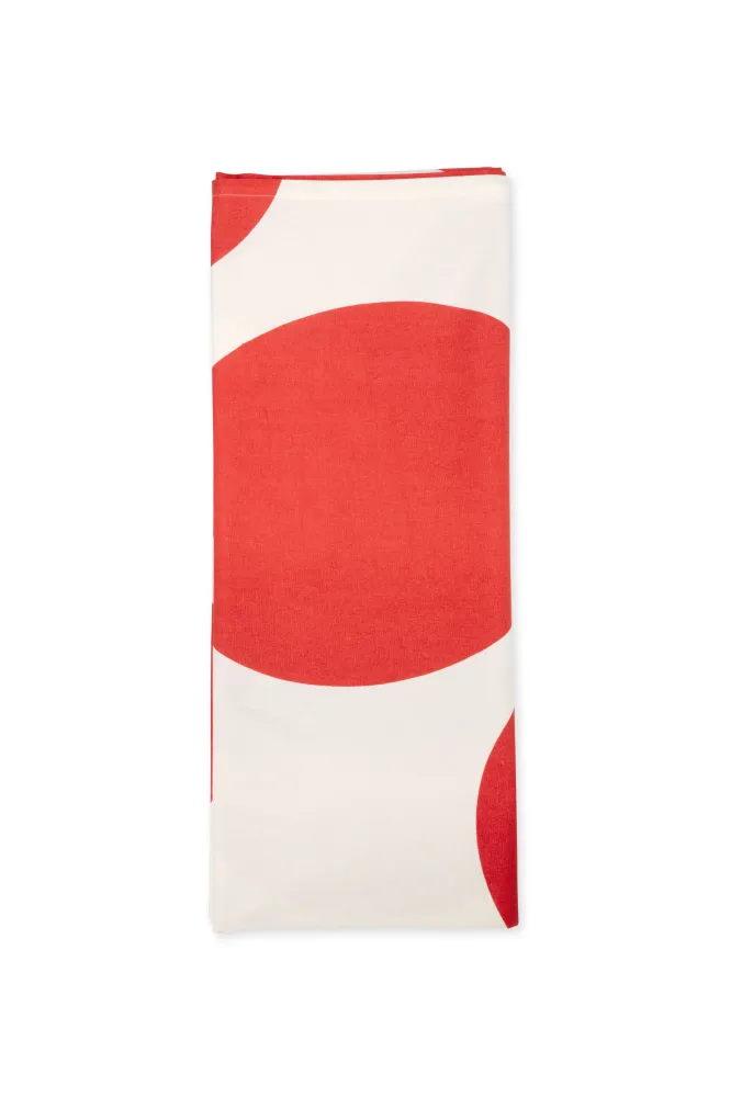 vtwonen - Tafelkleed - Stippen - Katoen - Rood - 150x250cm