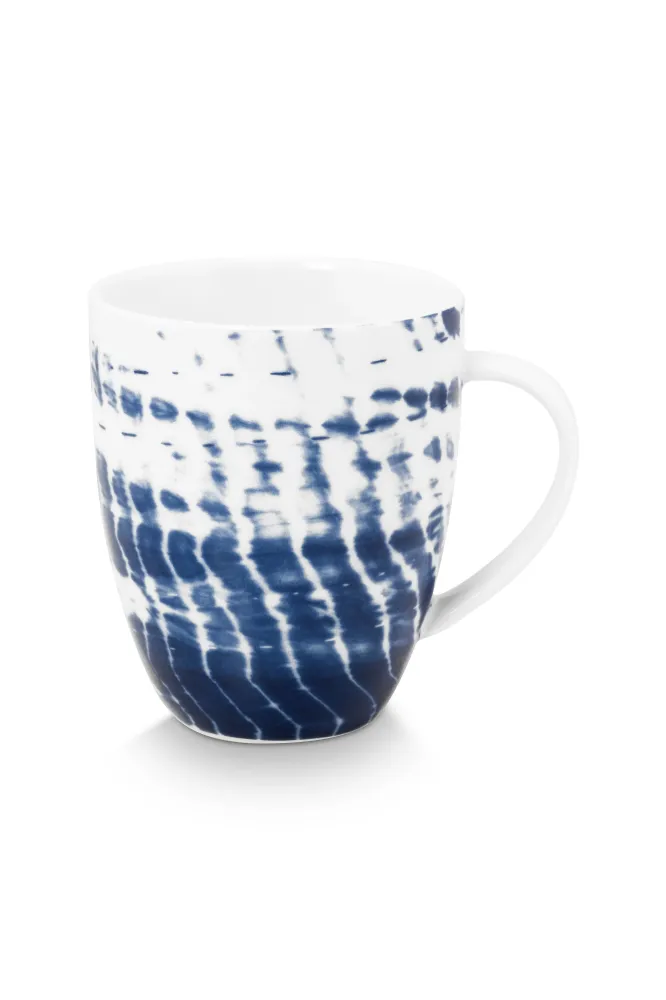 vtwonen - Tie-Dye Mok met oor - Serviesset van 4 - 275ml
