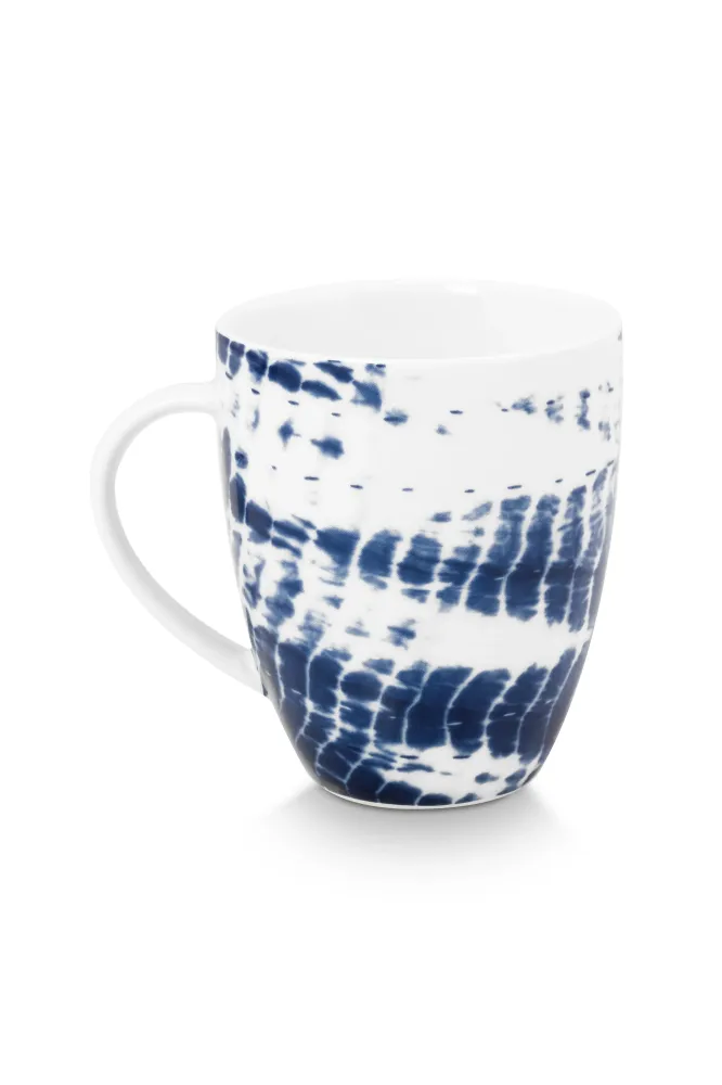 vtwonen - Tie-Dye Mok met oor - Serviesset van 4 - 275ml
