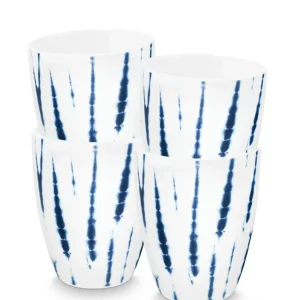 vtwonen - Tie-Dye Mok zonder oor - Serviesset van 4 - 425ml