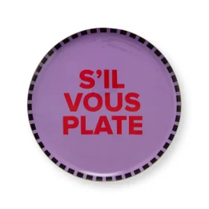 vtwonen - Wandbord - S'il Vous - Metaal - Meerkleurig - 30cm