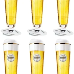 Warsteiner Bierglazen op Voet - 400 ml - 6 stuks