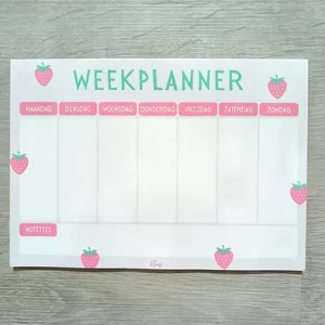 Weekplanner Strawberry