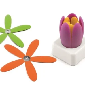 Weis Pottenonderzetter silicone tulp - Oranje/Paars